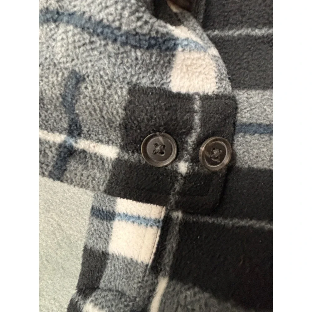 Freedom Foundry Flannel Plaid Sherpa Fleece Lined Shirt Jacket Men's Size XL